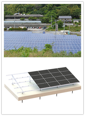 la base concreta picovoltio de los sistemas solares de aluminio del montaje de 500m m molió MGAS-I